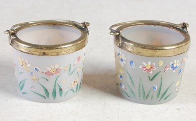 Lot 19 - A pair of late 19th/early 20th century opaque...