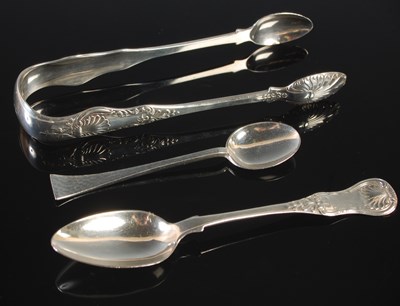 Lot 169 - A cased set of eleven Glasgow silver teaspoons...