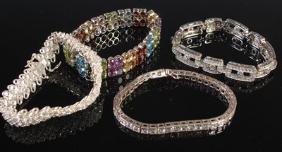 Lot 190 - A collection of four assorted white metal and...