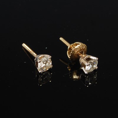 Lot 207 - A pair of white and yellow metal mounted...