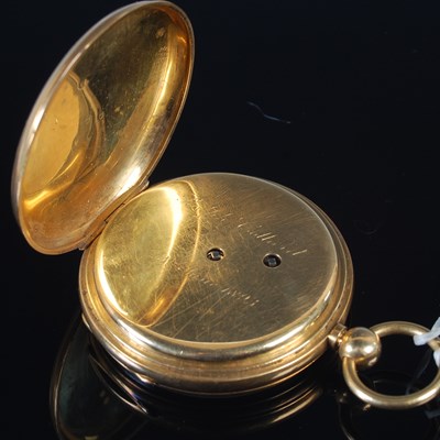Lot 253 - An 18ct gold cased open faced pocketwatch by...