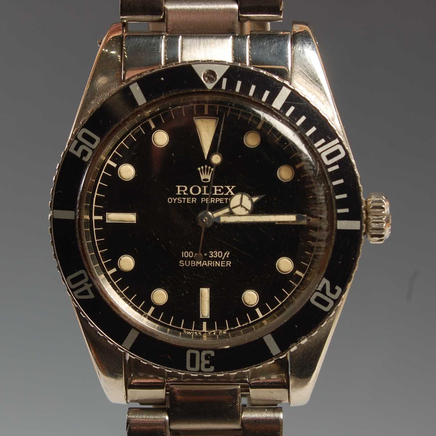Lot 247 - A vintage Rolex Submariner stainless steel...