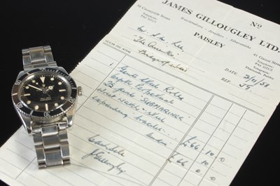 Lot 247 - A vintage Rolex Submariner stainless steel...