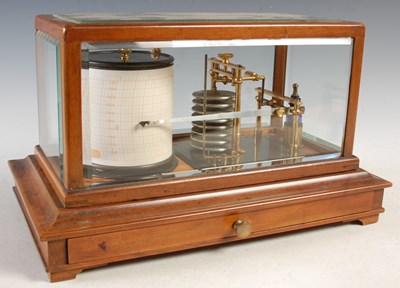 Lot 326 - A mahogany cased barograph, Adie & Wedderburn...