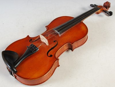 Lot 349 - A 19th century French violin, labelled...