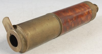 Lot 359 - An antique mahogany and brass bound three draw...