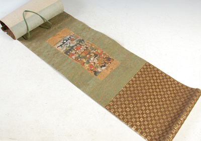 Lot 360 - A 20th century East Asian painted and silk...