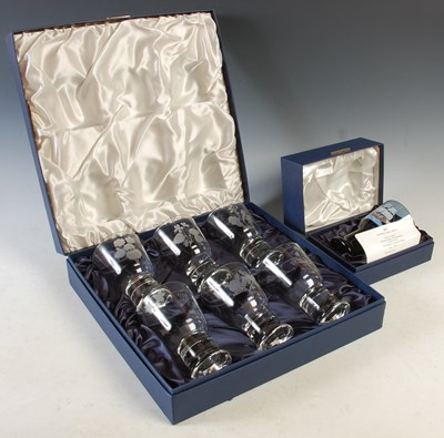 Lot 433 - A boxed Caithness Glass Mayflower goblet by...
