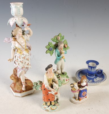 Lot 439 - A Wedgwood blue ground Jasperware chamber...