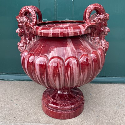 Lot 455 - A late 19th/early 20th century red glazed...