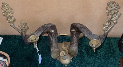 Lot 459 - A late 19th/early 20th century Indian brass...