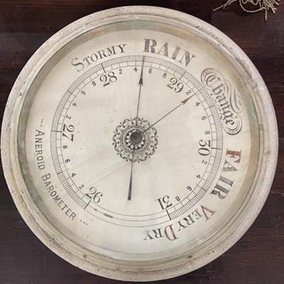 Lot 474 - A country house wall mounted barometer,...