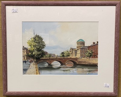Lot 609 - Colin Gibson (Irish, b.1948) The Liffey,...