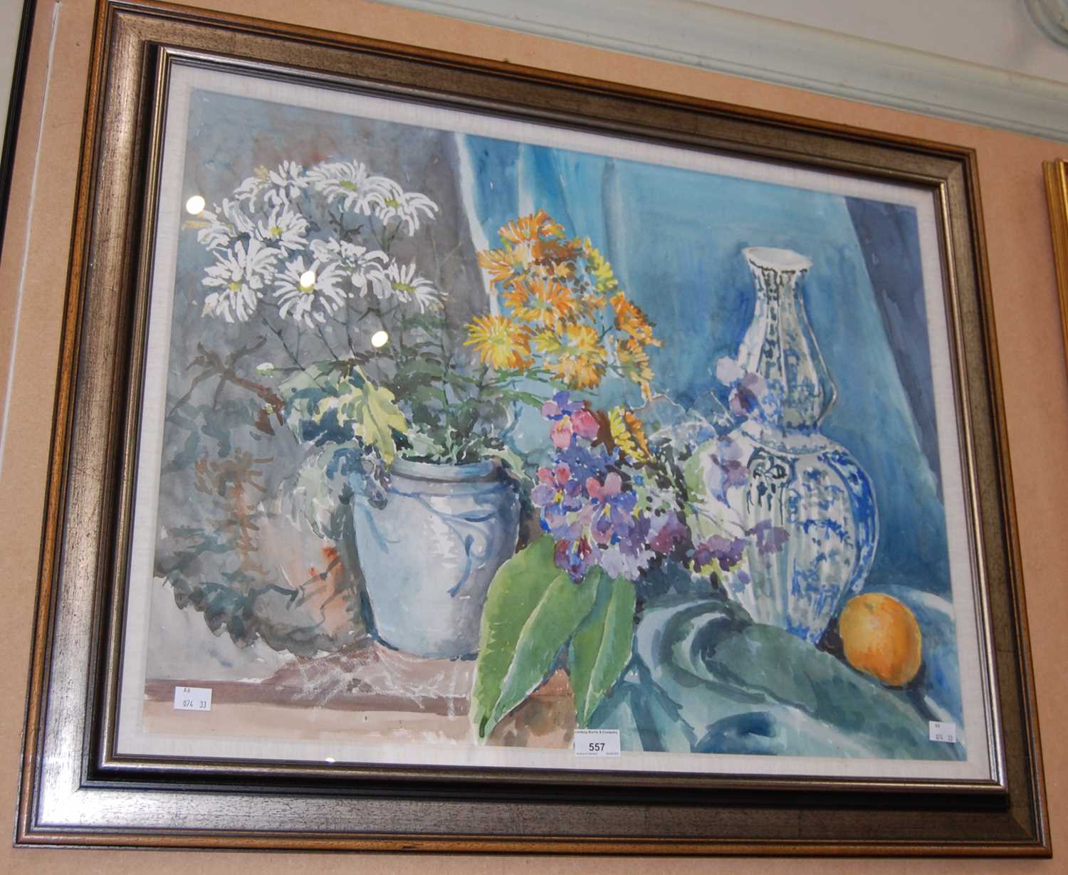 Lot 557 - Neil M. Catchpole, 'Dutch Vases', watercolour,...