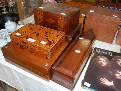 Lot 428 - A group of various storage and trinket boxes