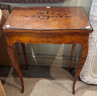 Lot 640 - A late 19th century French Kingwood, rosewood...