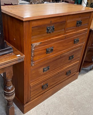 Lot 657 - An early 20th century blondewood chest, fitted...