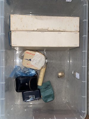 Lot 529 - A box of assorted items to include two Isle of...