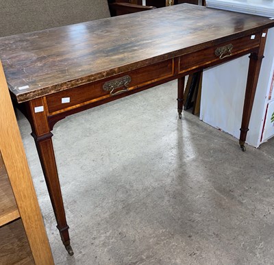 Lot 699 - Heal & Son, a mahogany and satinwood banded...
