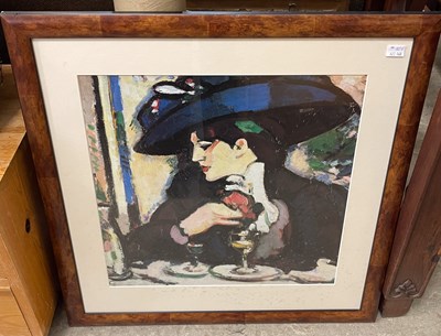 Lot 721 - A box of assorted decorative pictures and...