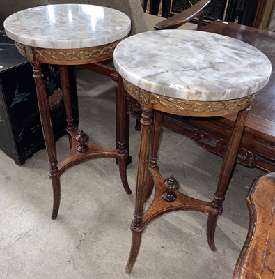 Lot 723 - A pair of gilt metal mounted stained beech...
