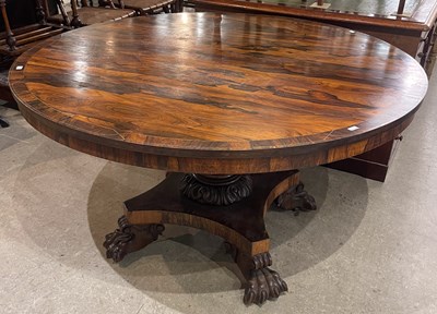 Lot 727 - A 19th century rosewood and brass inlaid...