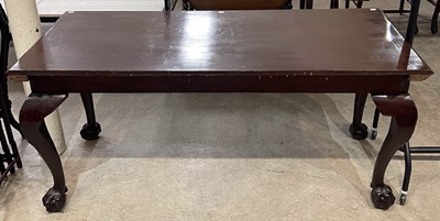 Lot 771 - A George III mahogany console/ serving table,...