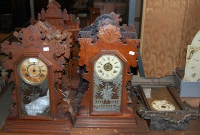 Lot 441 - A group of ten assorted clocks to include six...