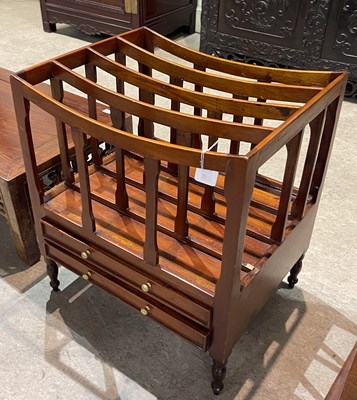 Lot 755 - A reproduction mahogany Canterbury, set with...