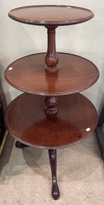 Lot 796 - A 19th century mahogany three tier graduated...