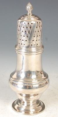 Lot 125A - A Birmingham silver sugar caster, 17cm high, 4....