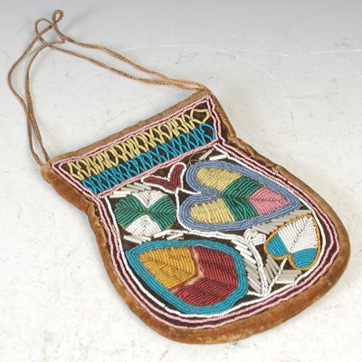 Lot 113B - A 19th century American Indian beadwork...