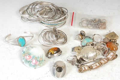 Lot 113C - A collection of assorted mainly white metal...