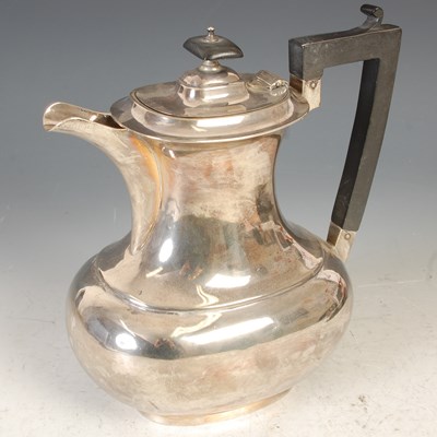 Lot 316 - A Birmingham silver hot water pot, 21cm...