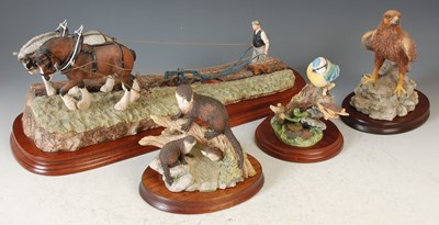 Lot 507 - Four assorted Border Fine Arts figure groups,...
