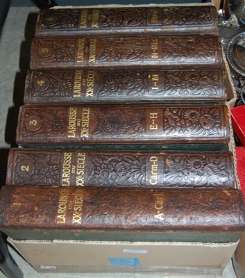 Lot 448 - Box - Six volumes of 'Larousse Du XXeSiecle'