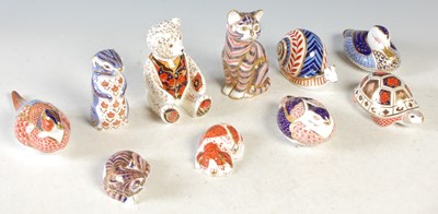 Lot 1 - A group of ten assorted Royal Crown Derby...