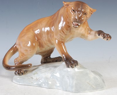 Lot 12 - A Beswick model of a puma, number 1702, 21cm...