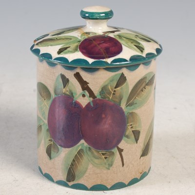 Lot 14 - A Wemyss Pottery preserve jar and cover...