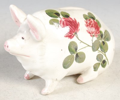 Lot 18 - A Plichta London, England pottery painted pig...
