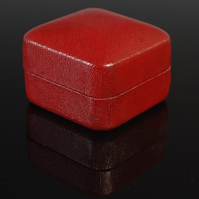 Lot 40 - A white metal diamond solitaire ring set with...