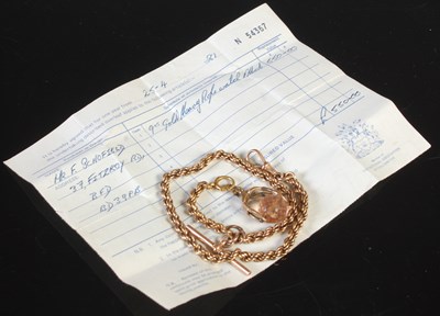 Lot 65 - A yellow metal rope twist chain, tests as 14ct...