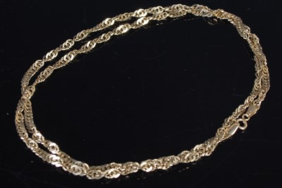 Lot 70 - A 9ct gold necklace, 8.2 grams.