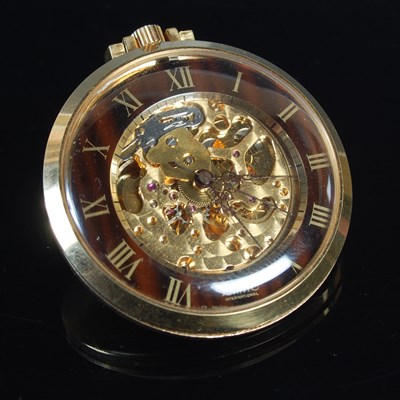 Lot 75 - A vintage Limit yellow metal cased open-faced...