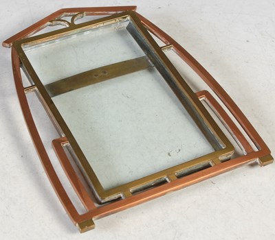Lot 101 - An Art Nouveau copper and brass photograph...