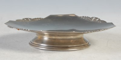 Lot 125 - A Birmingham silver octagonal shaped footed...