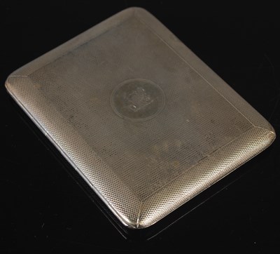 Lot 131 - A London silver cigarette case, makers mark of...