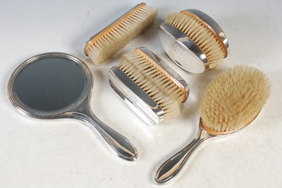 Lot 134 - A Birmingham silver dressing table set,...