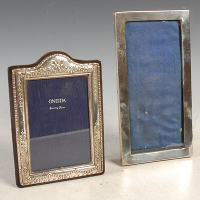 Lot 136 - A Birmingham silver photograph frame with...