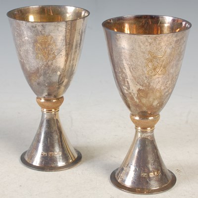 Lot 138 - A pair of London silver gilt Limited Edition...